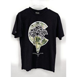 Crooks and Castles Shirt Adult M Black Money Medusa Bandana Streetwear USA